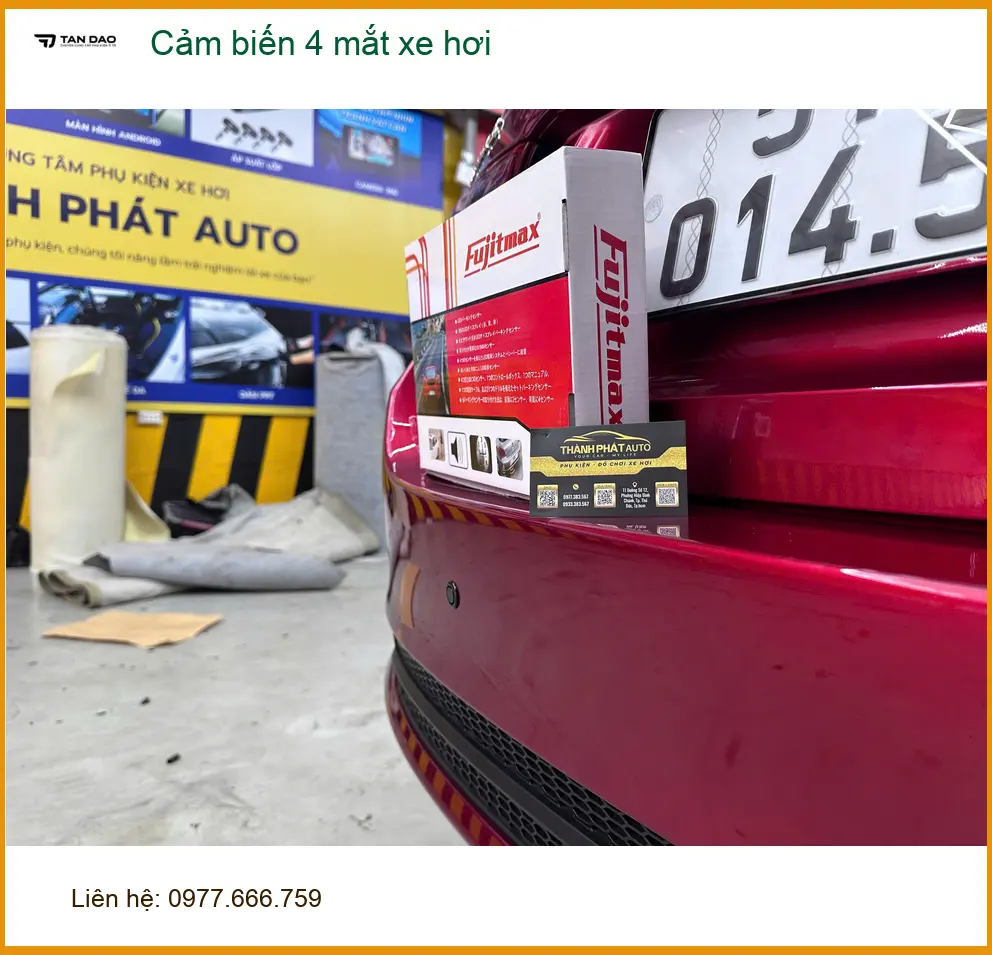 Anh Minh lắp cảm biến 4 mắt xe hơi Hyundai Accent tại Hóc Môn ảnh thực tế 4