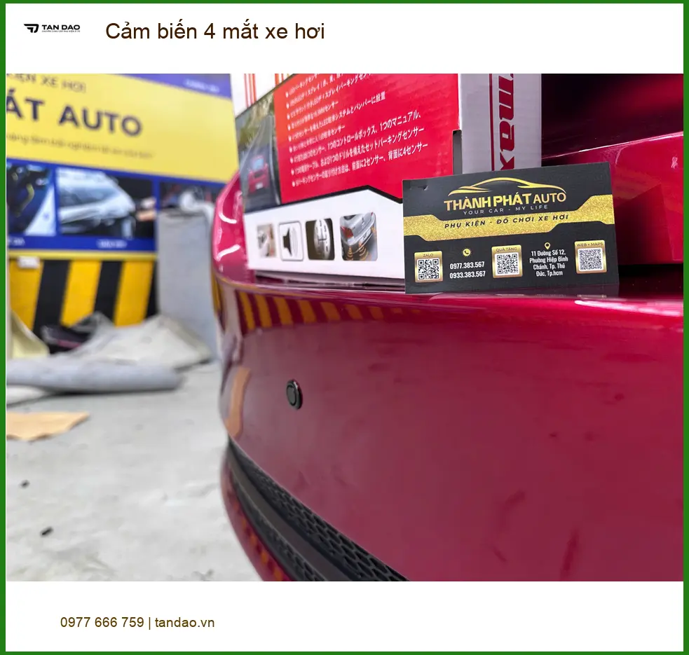 Chị Thảo lắp Cảm biến 4 mắt xe hơi Mitsubishi Attrage Quận 9 lùi xe an toàn ảnh thực tế 3