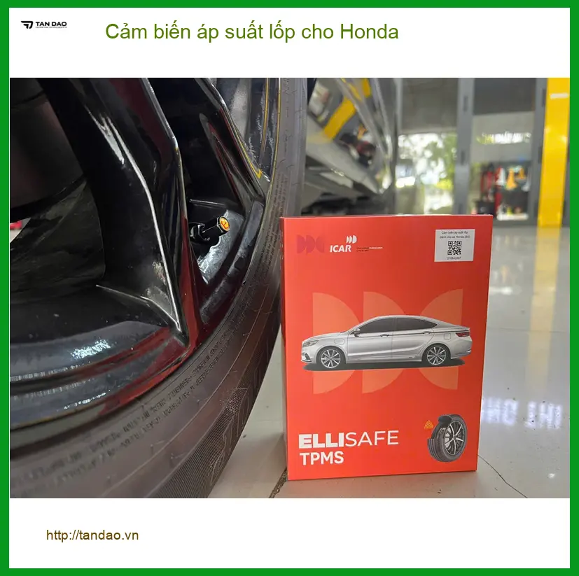 Anh Khang Honda Civic lắp cảm biến áp suất lốp tại Quận Tân Phú để an tâm lái xe đường dài ảnh thực tế 2
