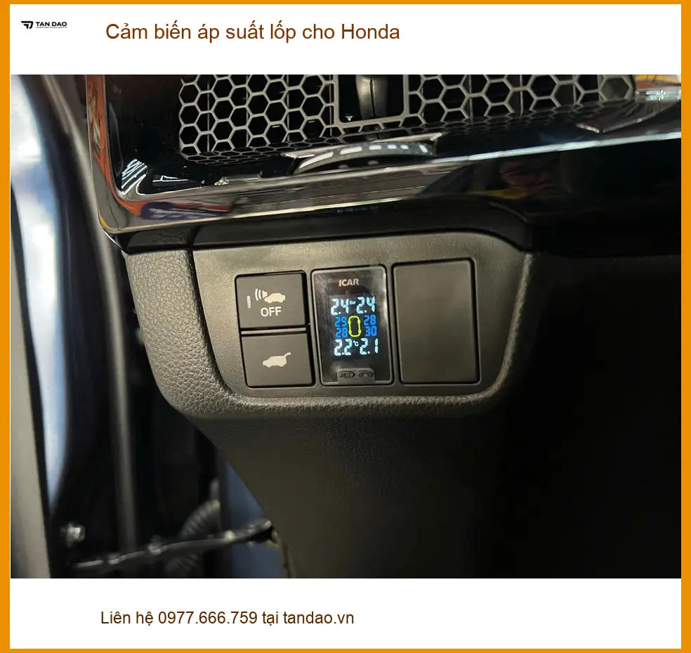 Anh Khang Honda Civic lắp cảm biến áp suất lốp tại Quận Tân Phú để an tâm lái xe đường dài ảnh thực tế 3