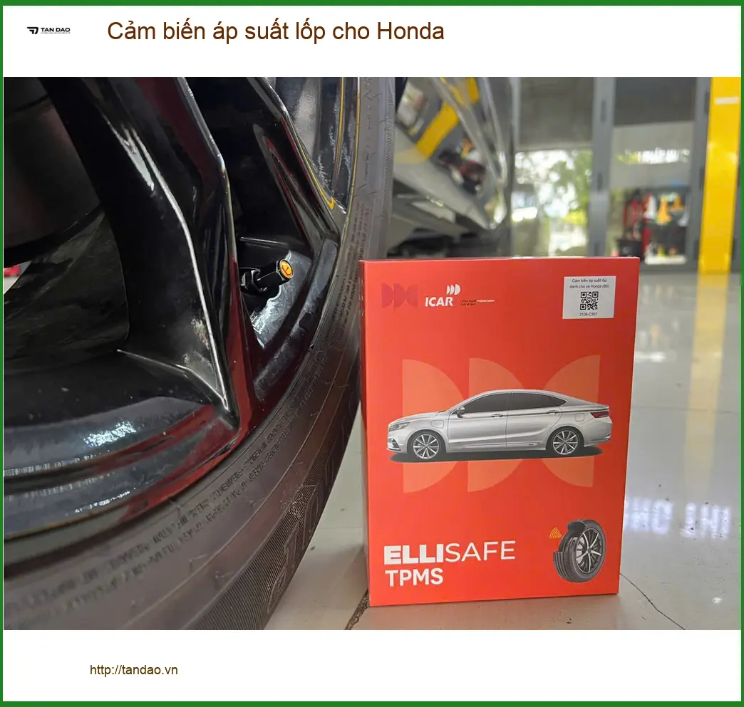 Chú Dũng lắp cảm biến áp suất lốp cho Honda CRV tại Quận 6 để theo dõi an toàn ảnh thực tế 2