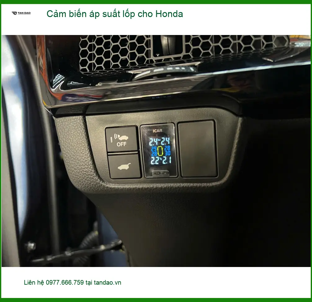 Chú Dũng lắp cảm biến áp suất lốp cho Honda CRV tại Quận 6 để theo dõi an toàn ảnh thực tế 3
