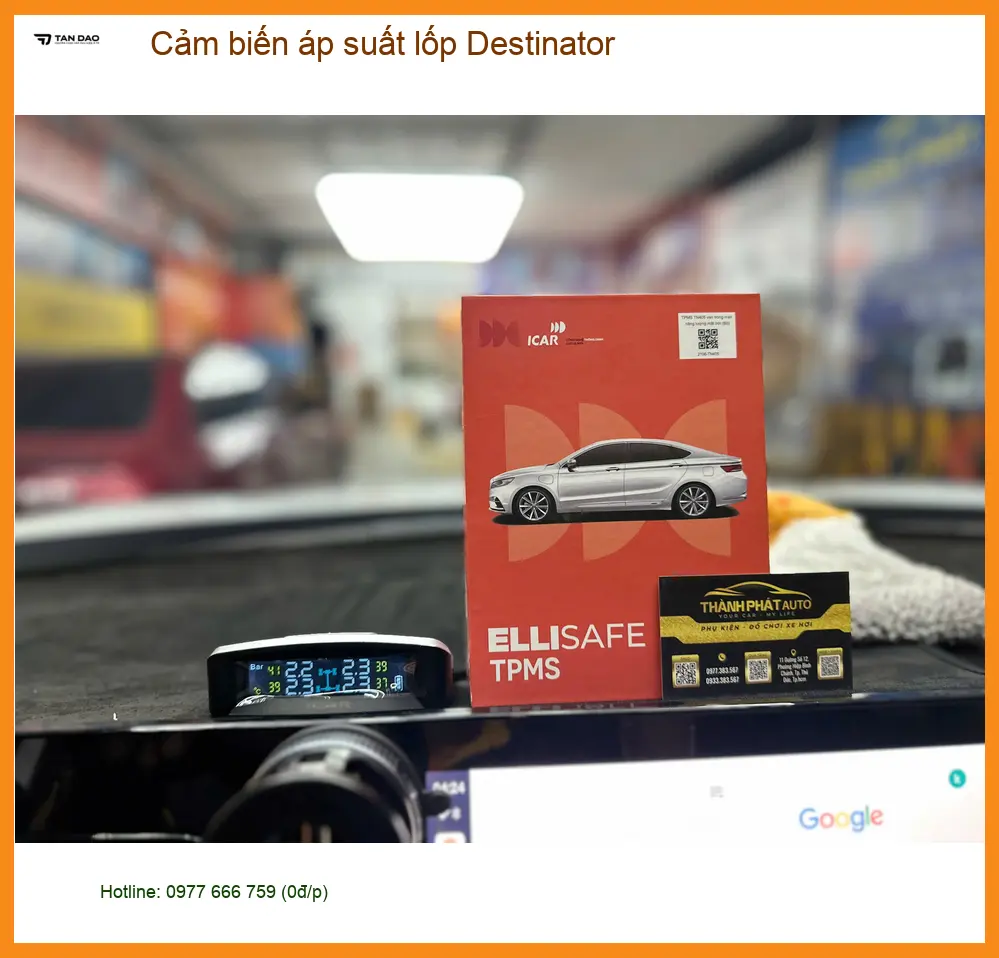 Anh Dũng lắp cảm biến áp suất lốp Destinator cho Honda City tại Bình Thạnh