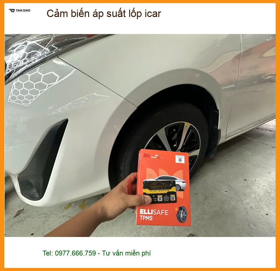 Lắp Cảm Biến Áp Suất Lốp ICAR Cho Xe Anh Khang Ở Quận Bình Thạnh