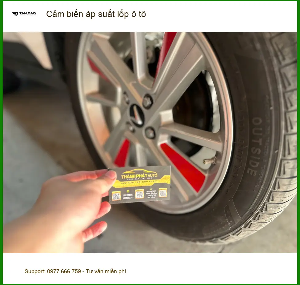 Anh Minh lắp cảm biến áp suất lốp ô tô Kia Carnival ở Tân Bình