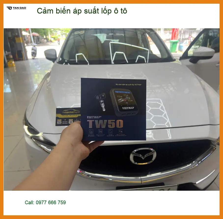 Chị Thảo lắp cảm biến áp suất lốp ô tô Hyundai Creta Quận 12 an tâm di chuyển ảnh thực tế 2