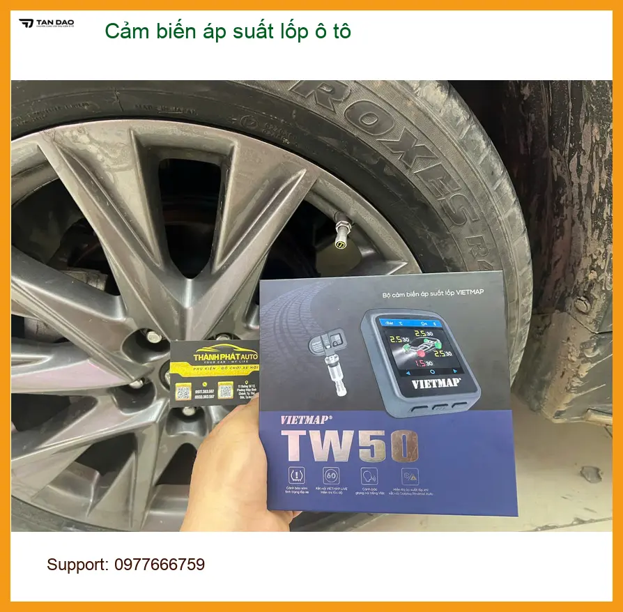 Chị Thảo lắp cảm biến áp suất lốp ô tô Hyundai Creta Quận 12 an tâm di chuyển ảnh thực tế 5
