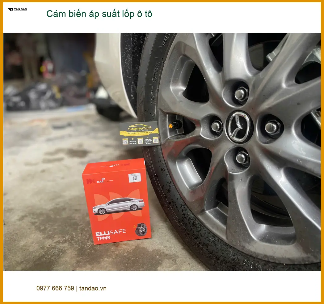 Bác Lập lắp cảm biến áp suất lốp ô tô cho Hyundai Accent tại Quận 11 vì hay đi đường dài ảnh thực tế 2