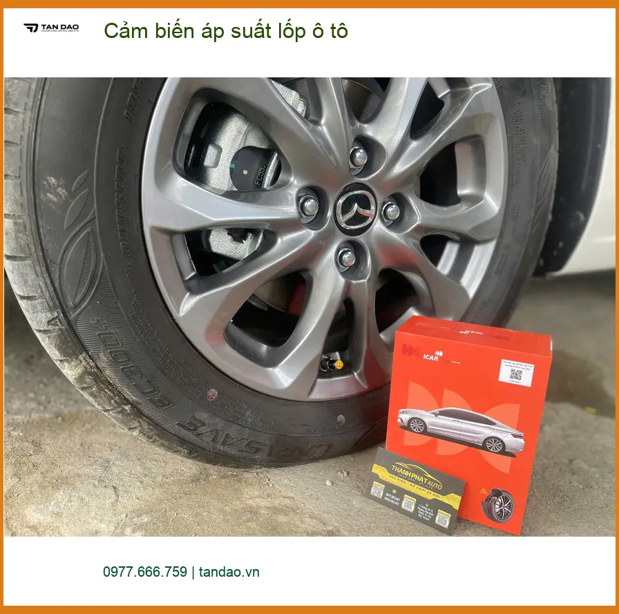 Anh Minh lắp cảm biến áp suất lốp Honda CRV tại Quận 12 để theo dõi lốp chính xác hơn ảnh thực tế 3