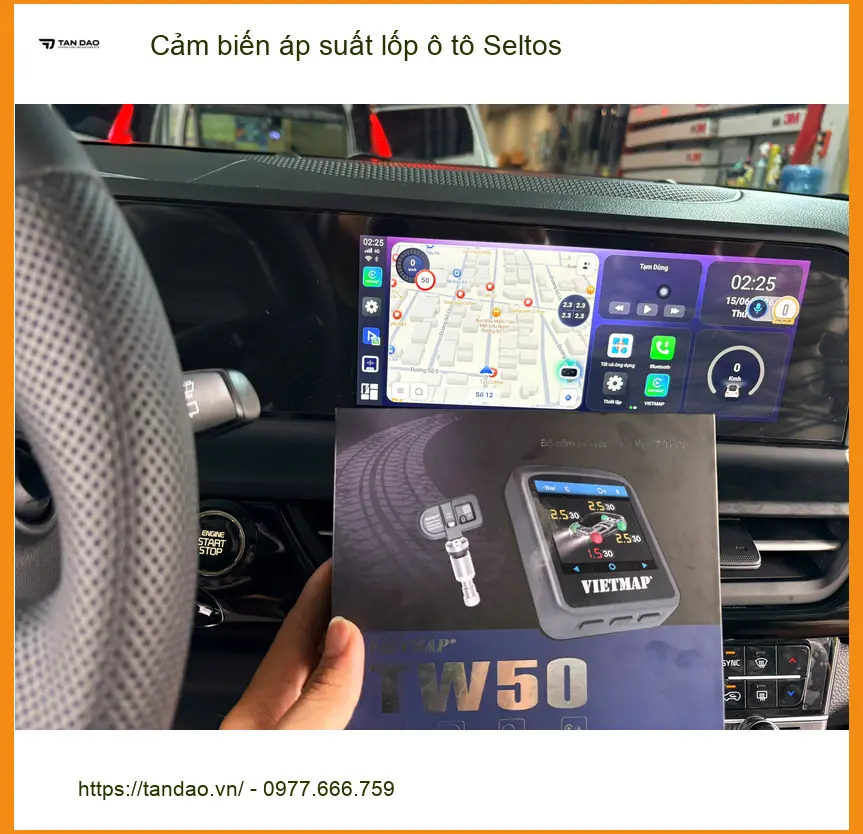 Anh Cường lắp cảm biến áp suất lốp Seltos tại Thủ Đức để an tâm khi lái ảnh thực tế 3