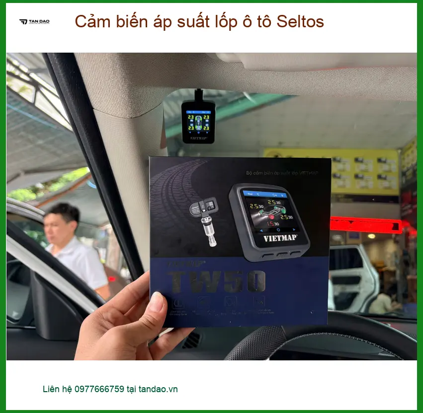 Anh Cường lắp cảm biến áp suất lốp Seltos tại Thủ Đức để an tâm khi lái ảnh thực tế 4