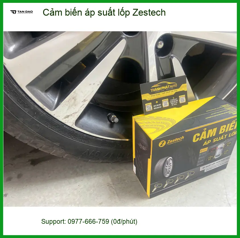 Chị Diệu lắp cảm biến áp suất lốp Zestech cho Kia K3 tại Quận Thủ Đức ảnh thực tế 2
