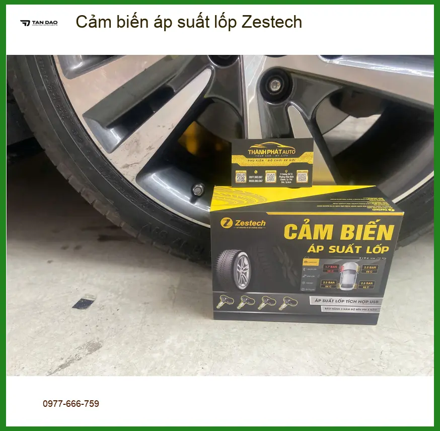 Anh Khôi lắp cảm biến áp suất lốp Zestech cho Toyota Vios tại Quận Bình Tân