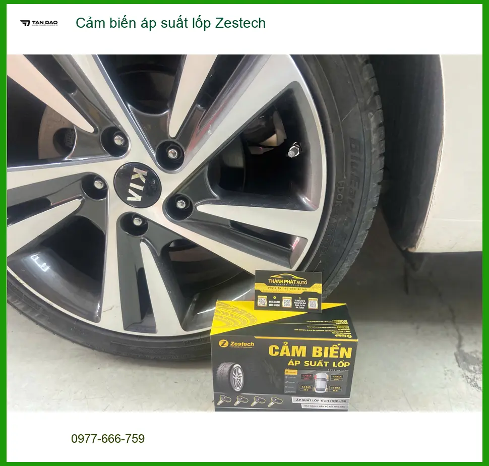 Anh Khôi lắp cảm biến áp suất lốp Zestech cho Toyota Vios tại Quận Bình Tân ảnh thực tế 2