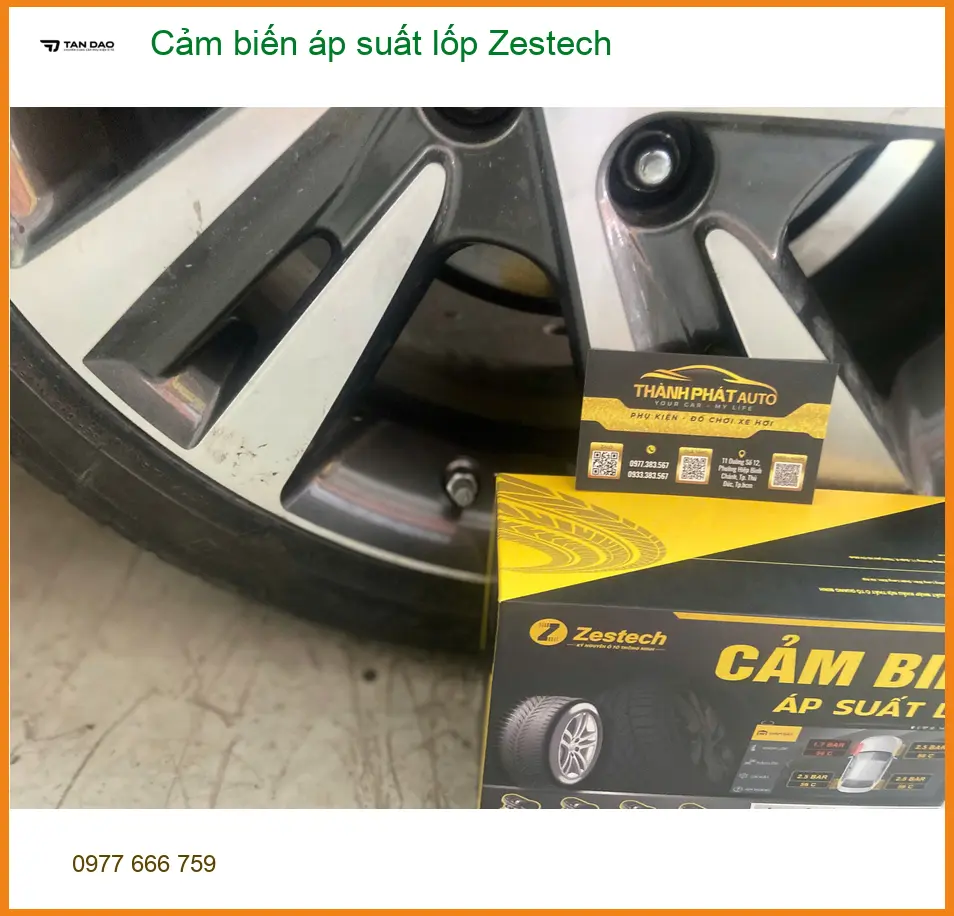 Anh Khôi lắp cảm biến áp suất lốp Zestech cho Toyota Vios tại Quận Bình Tân ảnh thực tế 3