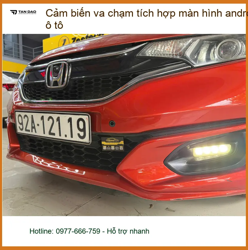 Chú Hùng lắp Cảm biến va chạm android cho Hyundai Accent tại Quận Gò Vấp ảnh thực tế 2