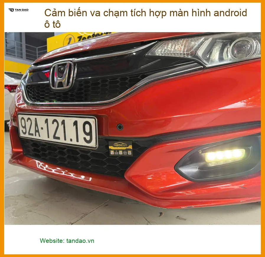 Anh Sơn lắp cảm biến va chạm tích hợp màn hình android ô tô Vios Q.12 tiện lùi ảnh thực tế 2