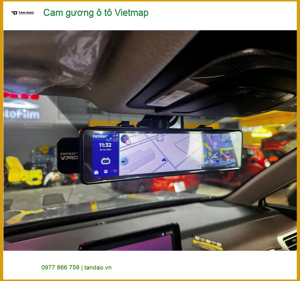 Anh Long lắp Cam gương Vietmap cho Civic tại Gò Vấp uy tín