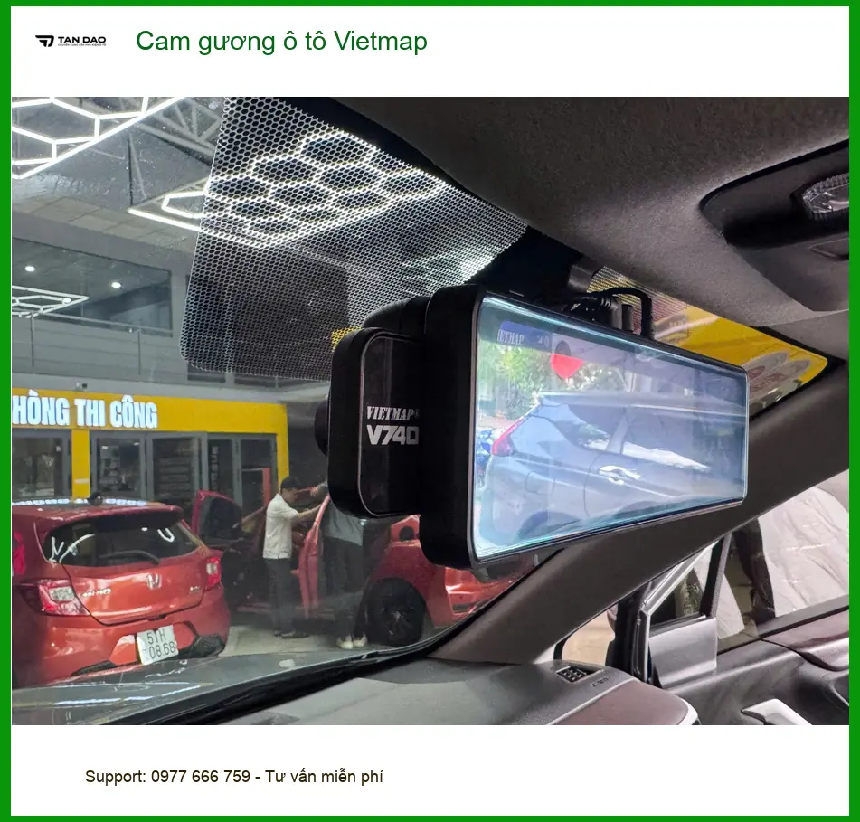 Anh Long lắp Cam gương Vietmap cho Civic tại Gò Vấp uy tín ảnh thực tế 4