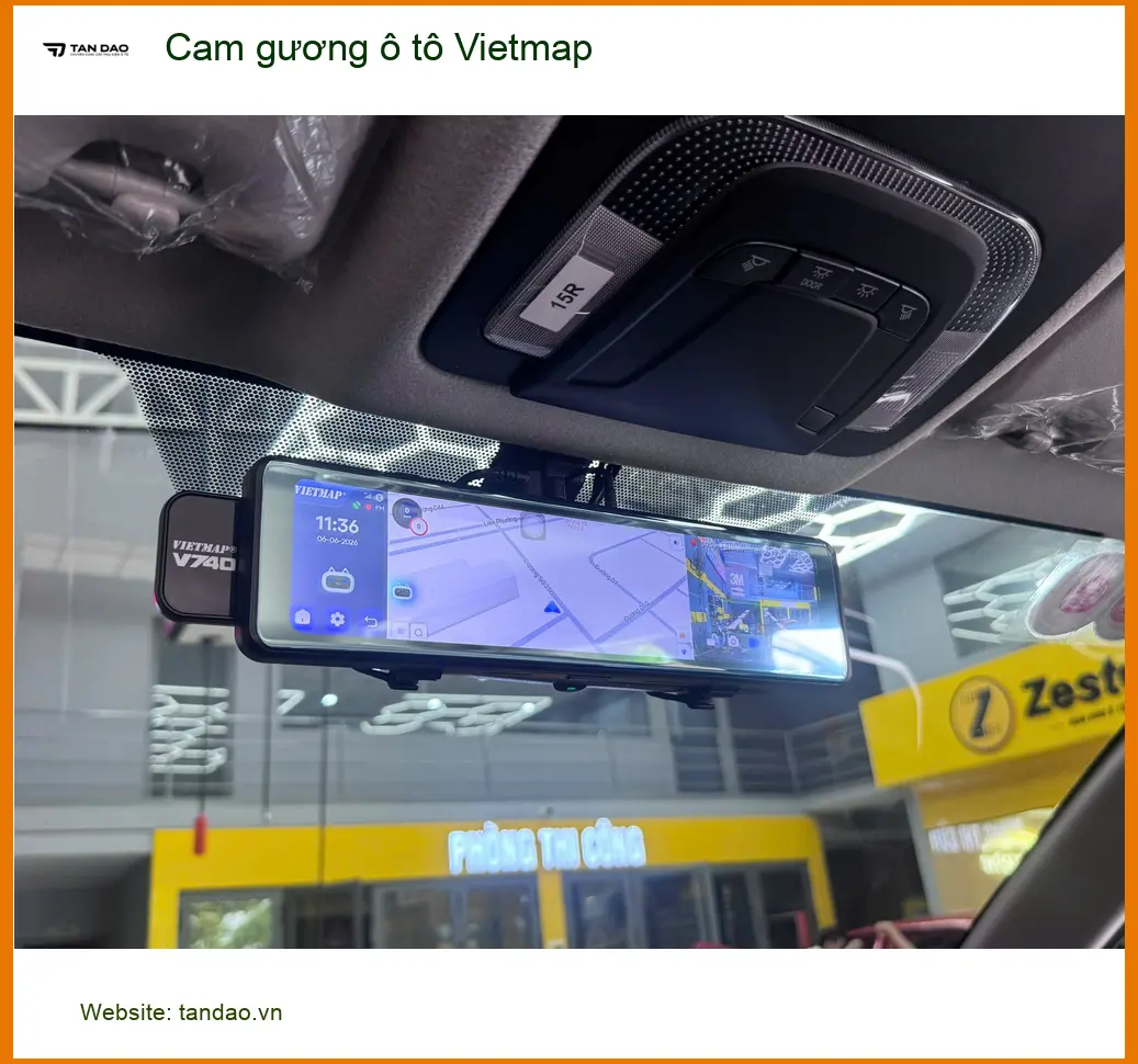 Anh Long lắp Cam gương Vietmap cho Civic tại Gò Vấp uy tín ảnh thực tế 5