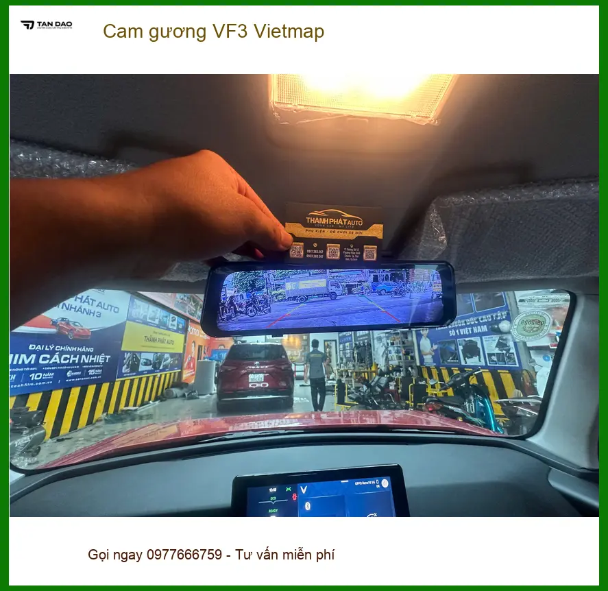 Anh Quý lắp cam gương Vietmap cho VF3 ở Phú Nhuận, ghi hình an toàn ảnh thực tế 2