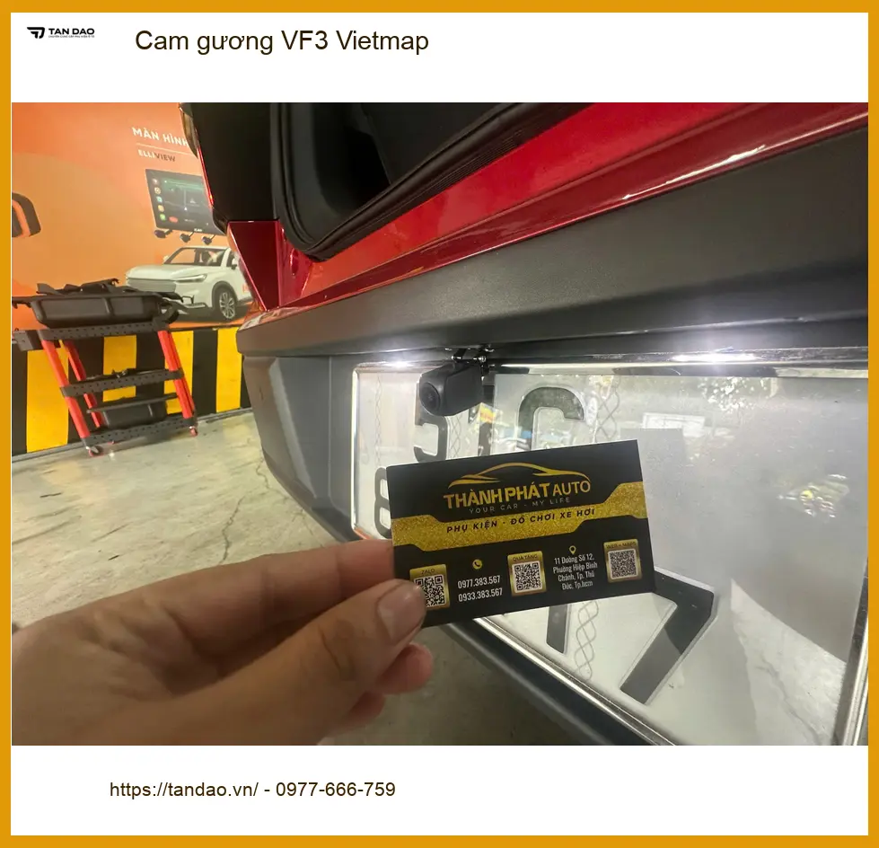 Anh Quý lắp cam gương Vietmap cho VF3 ở Phú Nhuận, ghi hình an toàn ảnh thực tế 3