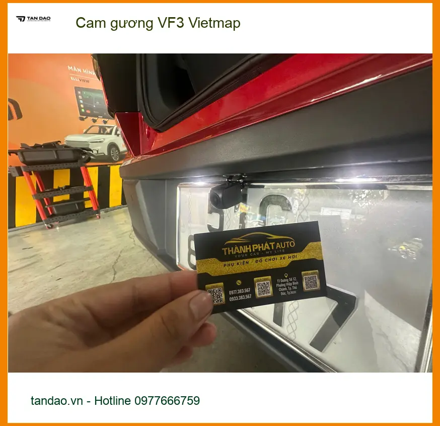 Chú Bình lắp Cam gương Vietmap cho VinFast VF3 tại Quận Thủ Đức ảnh thực tế 5