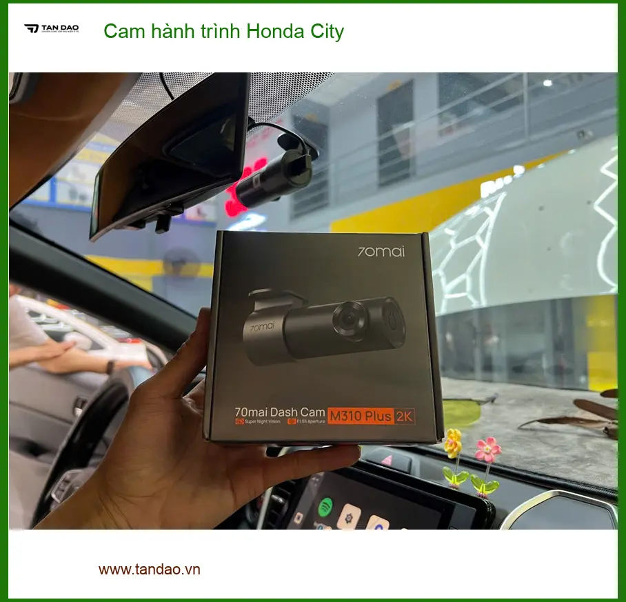 Anh Khang lắp cam hành trình Honda City tại Thủ Đức để ghi lại hành trình ảnh thực tế 2