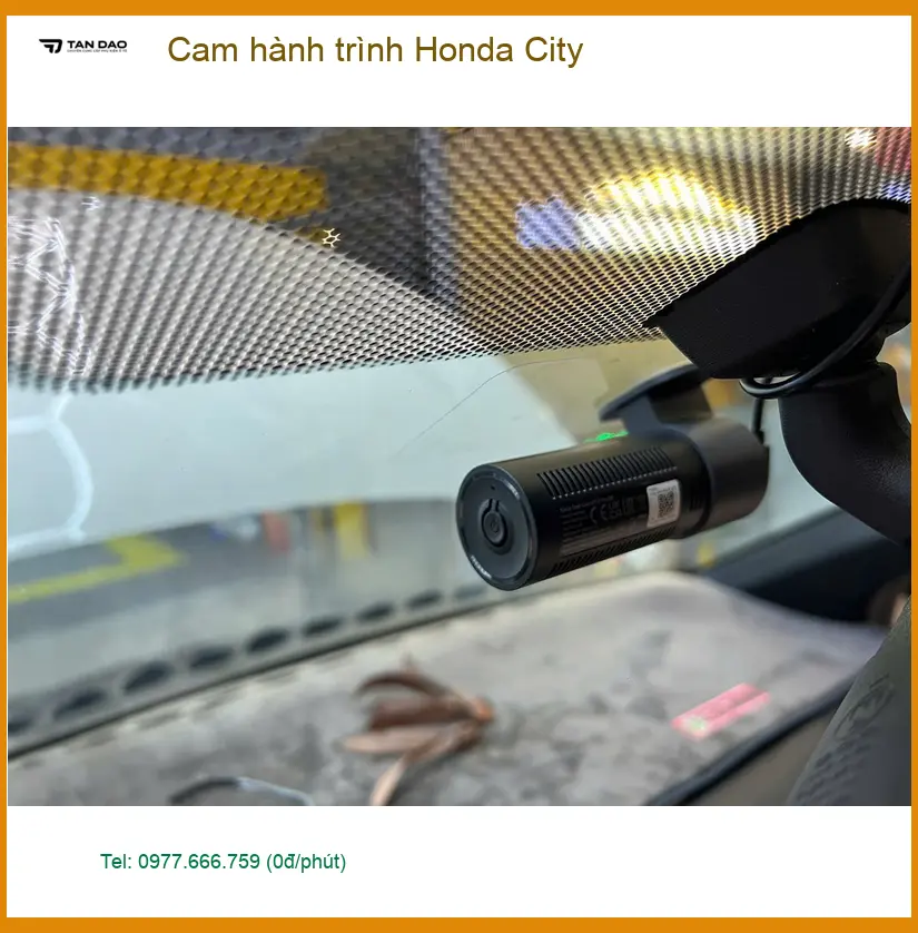 Anh Khang lắp cam hành trình Honda City tại Thủ Đức để ghi lại hành trình ảnh thực tế 3