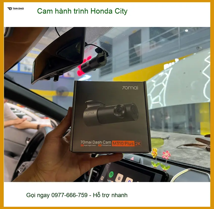 Anh Duy lắp cam hành trình Honda City tại Hóc Môn để an tâm hơn khi lái xe ảnh thực tế 4