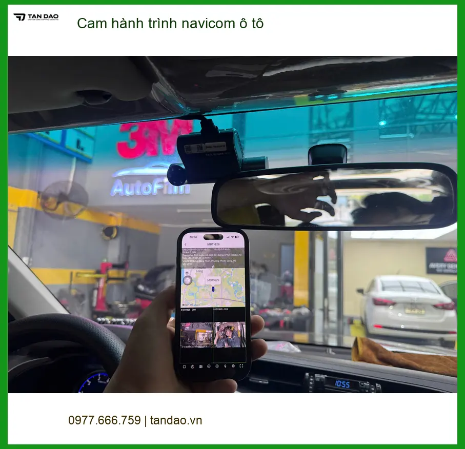 Anh Khôi lắp cam hành trình Navicom ô tô cho xe Hyundai Accent ở Gò Vấp. ảnh thực tế 3