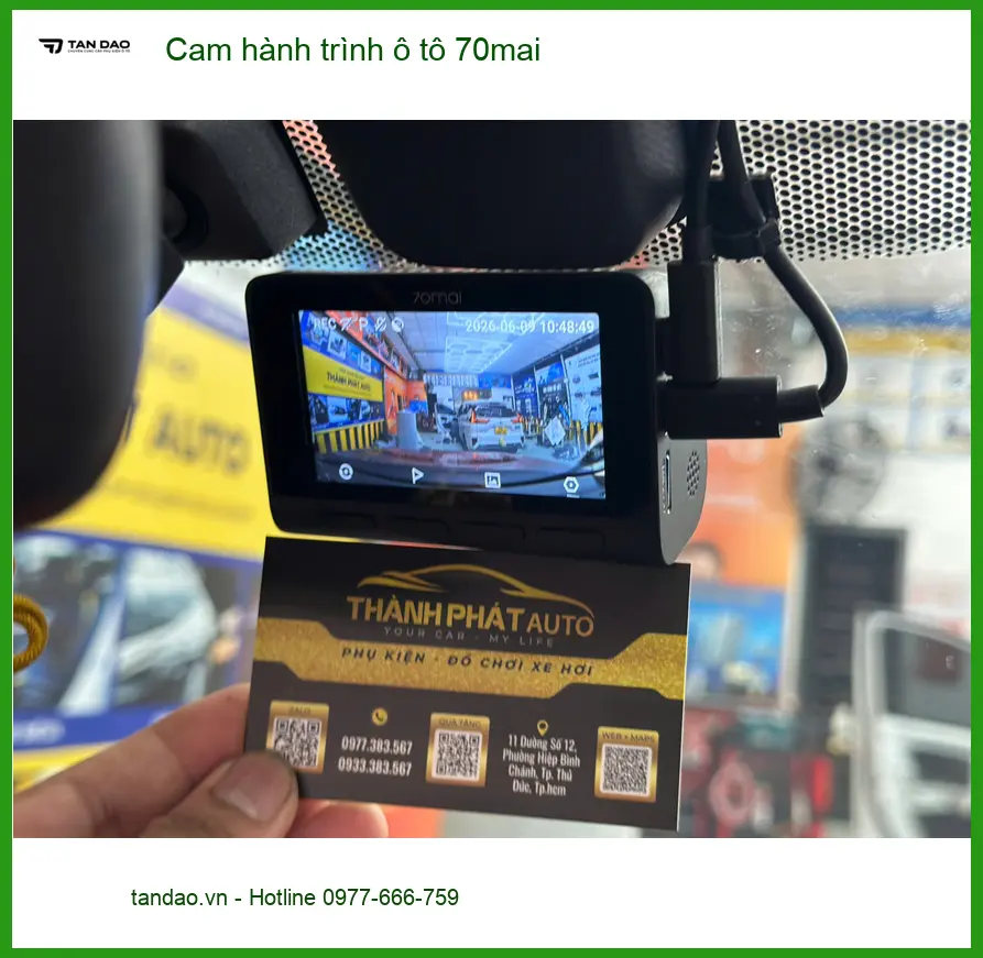 Anh Tùng lắp cam hành trình 70mai cho Hyundai Accent tại Quận 4 ảnh thực tế 3