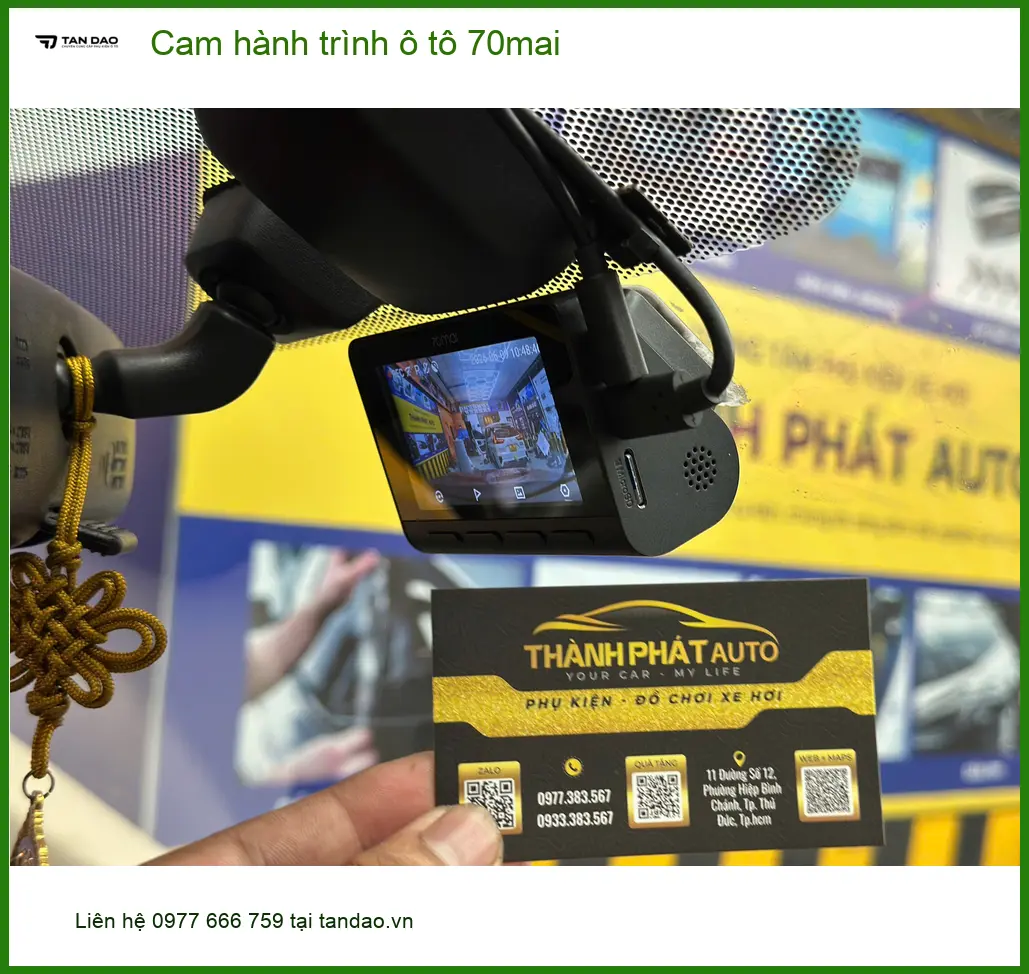 Anh Tùng lắp cam hành trình 70mai cho Hyundai Accent tại Quận 4 ảnh thực tế 4