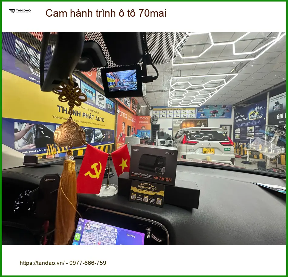 Chú Phi gắn cam 70mai cho Kia Carnival ở Gò Vấp sau sự cố va quẹt nhẹ ảnh thực tế 5