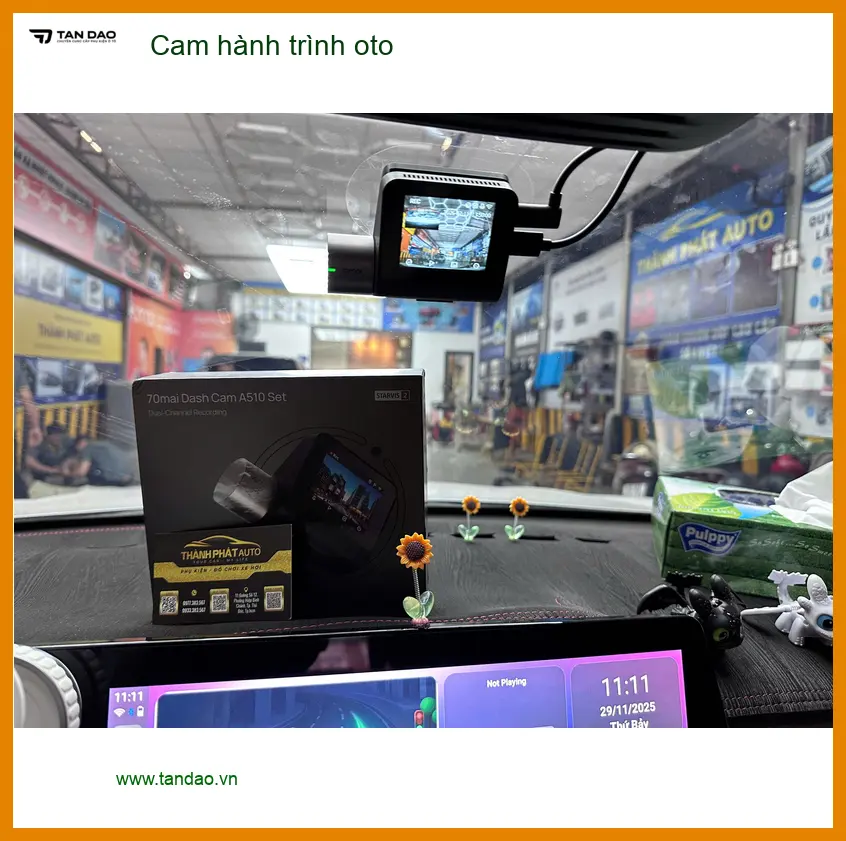 Anh Tú lắp cam hành trình ô tô cho Hyundai Kona tại Quận 9 để ghi lại hành trình rõ nét ảnh thực tế 2