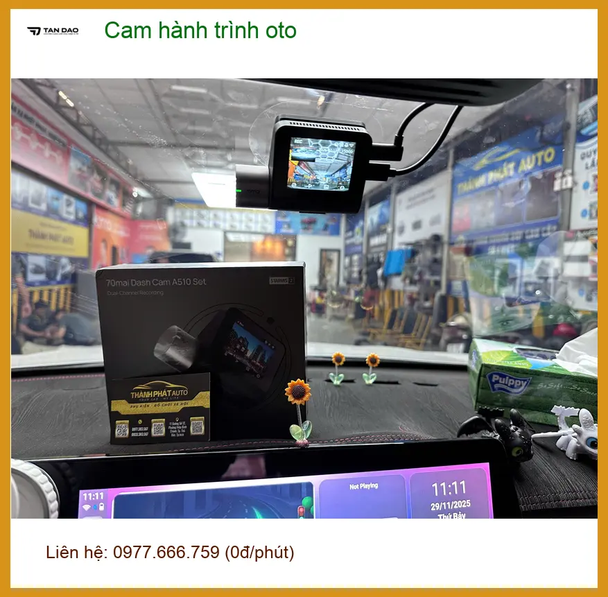 Anh Lộc lắp cam hành trình ô tô cho Hyundai Accent tại Quận 2 ảnh thực tế 3