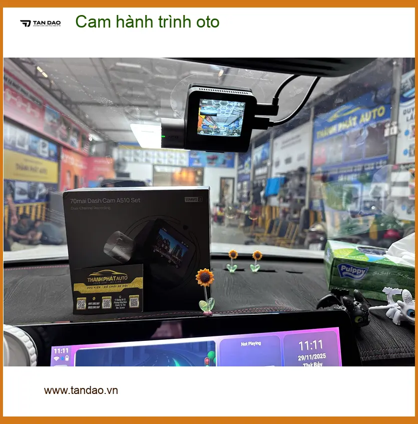 Chú Khải lắp cam hành trình oto cho Accent để ghi lại lộ trình tại Hóc Môn ảnh thực tế 5