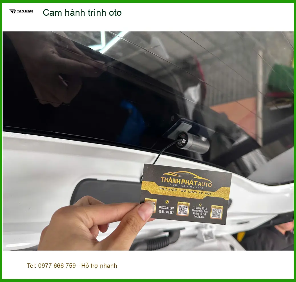 Anh Tuấn Kiệt lắp cam hành trình oto Honda CRV tại Quận 3 đảm bảo an toàn ảnh thực tế 4