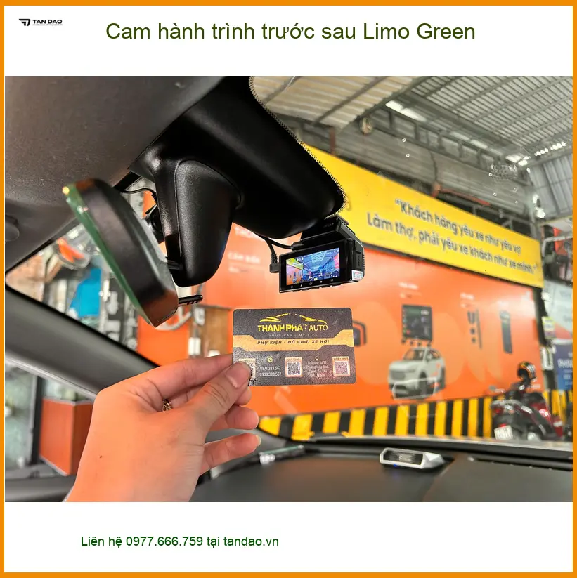 Anh Khôi gắn cam hành trình trước sau Limo Green cho Honda CRV ở Quận 2 ảnh thực tế 2