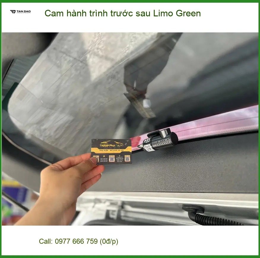 Anh Khải lắp camera hành trình trước sau Limo Green cho Accent ở Thủ Đức ảnh thực tế 3