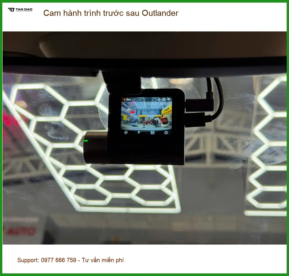Anh Khải lắp cam hành trình trước sau Outlander Quận 6 an tâm mọi hành trình ảnh thực tế 3