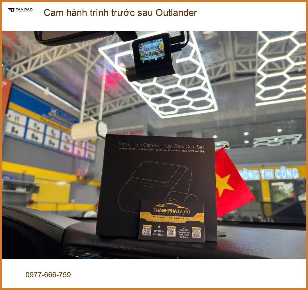 Anh Khải lắp cam hành trình trước sau Outlander Quận 6 an tâm mọi hành trình ảnh thực tế 4
