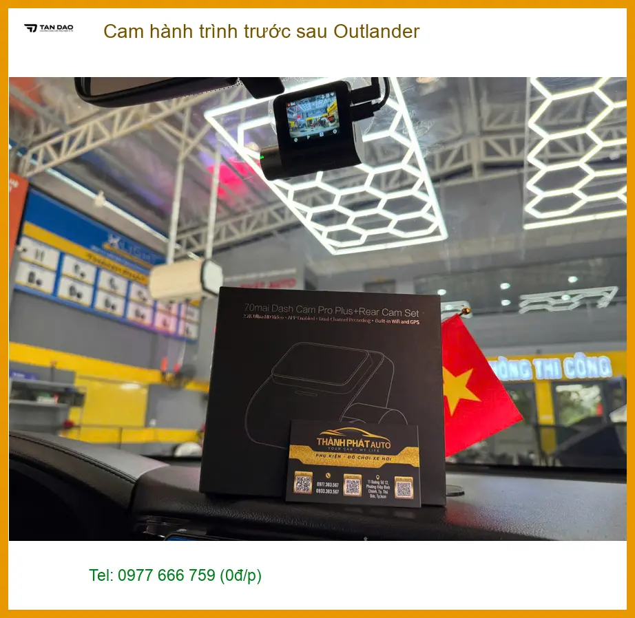 Dịch vụ gắn cam hành trình trước sau Outlander chính hãng Quận Thủ Đức ảnh thực tế 2