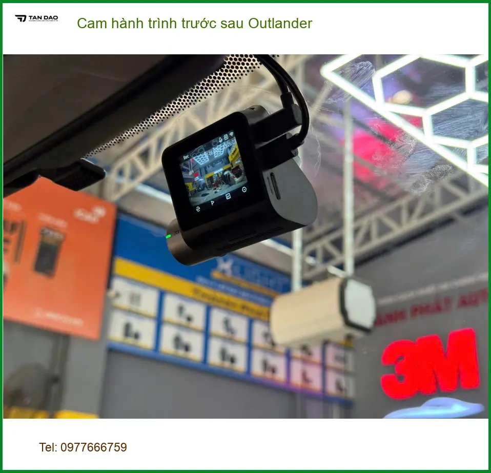 Chú Minh lắp cam hành trình trước sau Outlander ở Quận 8 để yên tâm công tác ảnh thực tế 2