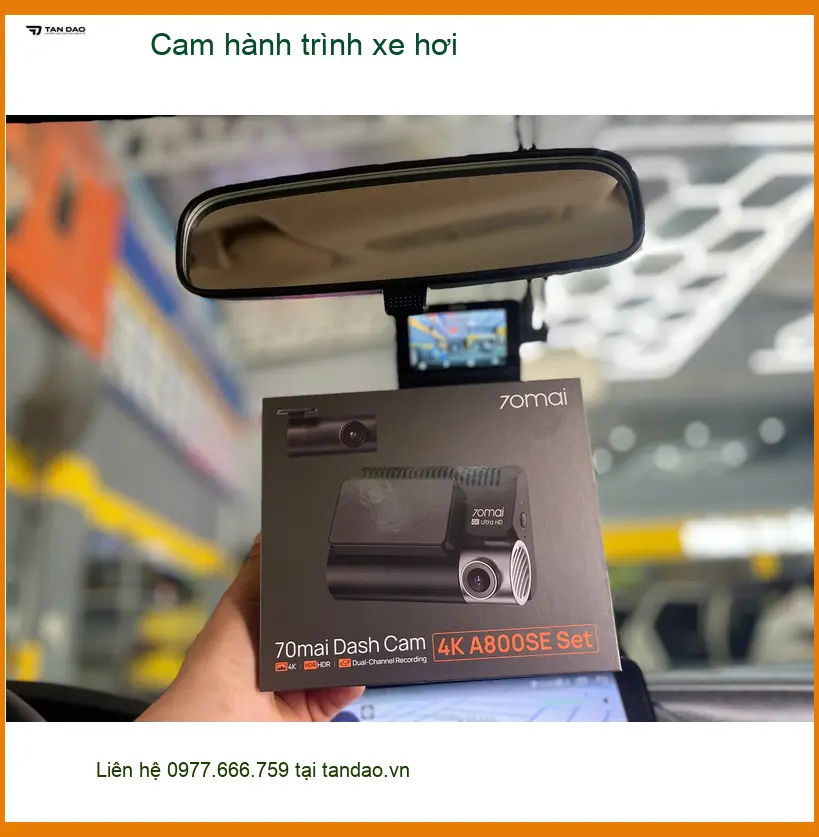 Chị Thanh Thúy lắp cam hành trình VinFast Lux A2.0 tại Hóc Môn an tâm lái