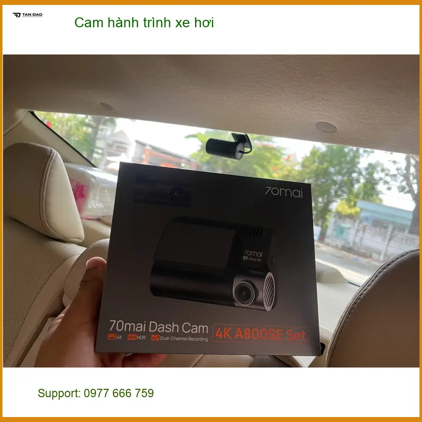 Chị Thanh Thúy lắp cam hành trình VinFast Lux A2.0 tại Hóc Môn an tâm lái ảnh thực tế 2