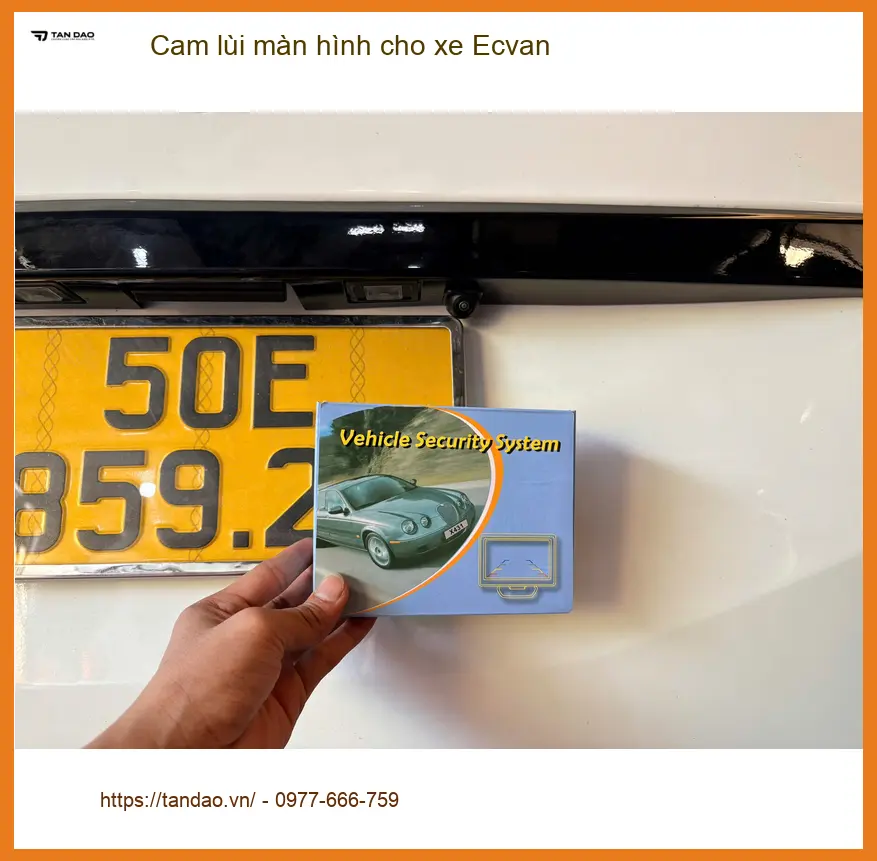 Chị Thảo lắp cam lùi màn hình cho xe Ecvan hay đi hẻm ở Quận Tân Bình ảnh thực tế 2