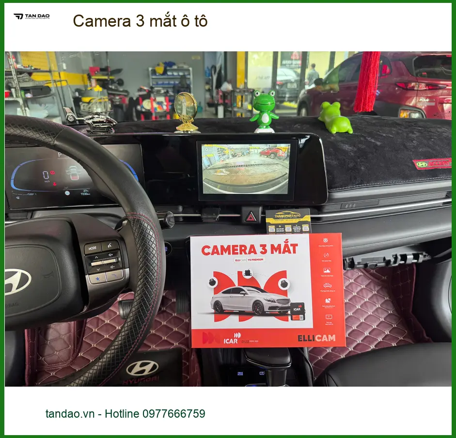 Anh Hùng lắp Camera 3 mắt ô tô uy tín cho Kia Sorento tại Quận 2 ảnh thực tế 2