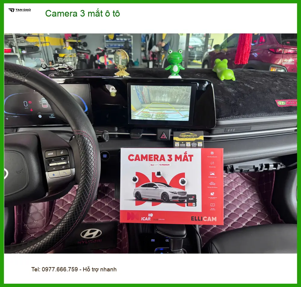 Anh Hùng lắp Camera 3 mắt ô tô uy tín cho Kia Sorento tại Quận 2 ảnh thực tế 3