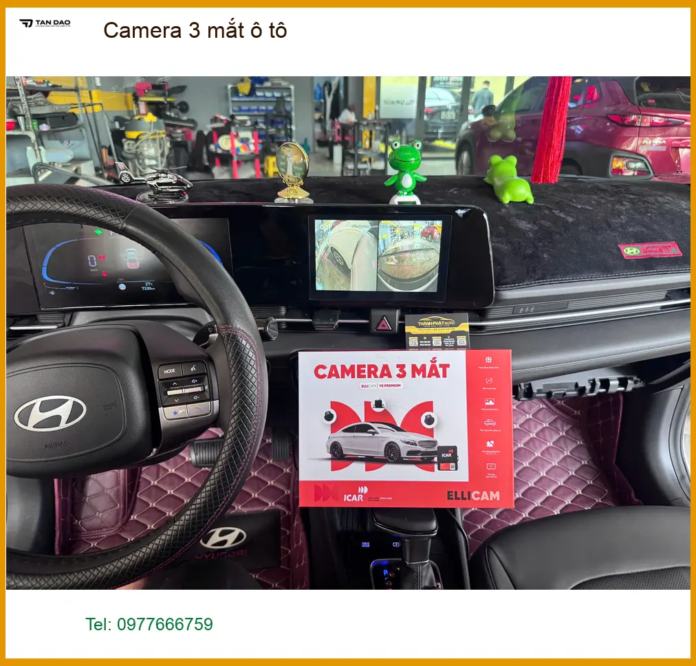 Anh Hùng lắp Camera 3 mắt ô tô uy tín cho Kia Sorento tại Quận 2 ảnh thực tế 4